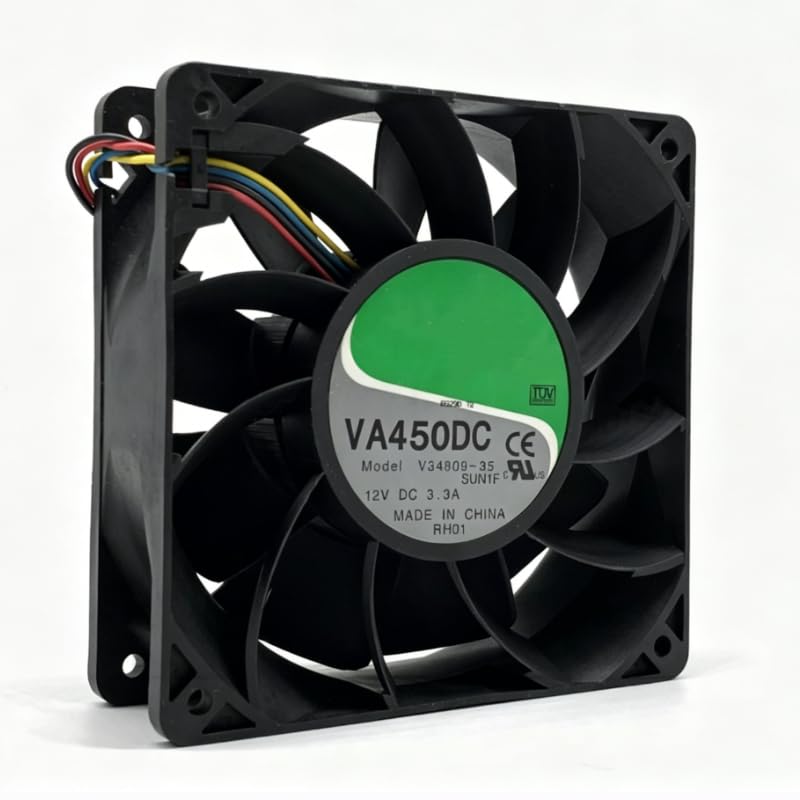 Ailsa Hexi VA450DC V34809-90 DC12V 3.3A 39.6W 12CM 120×120×38mm 4-Wire Cooling Fan