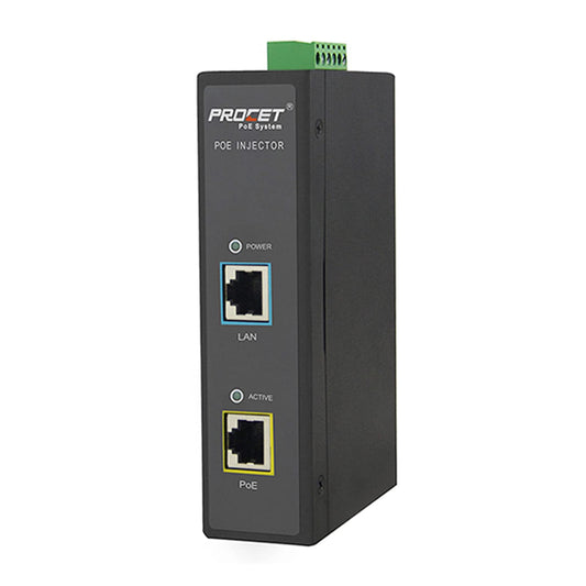 PROCET PoE++ 95W PoE Injector DIN Rail PoE Power Injector with 6KV Surge Protection, IEEE 802.3 af/at, Wide Working Temperature -40? to 149?