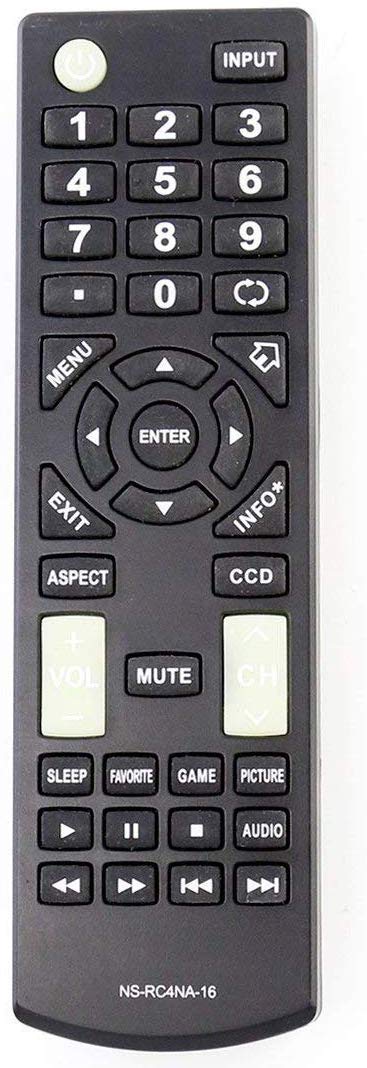 NS-RC4NA-16 Universal Remote Control Replacement for All Insignia TV Ns-55d420na16 Ns-60e440na16 Ns-60e440mx16 Ns-28dd220na16 Ns-24d420na16