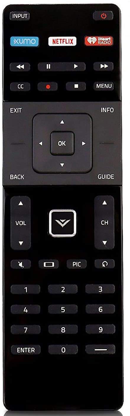 XRT122 Remote for VIZIO Smart TV D32-D1 D32H-D1 D32X-D1 D39H-D0 D40-D1 D40U-D1 D55U-D1 D58U-D3 D60-D3 D65U-D2 E32-C1 E32H-C1 E40-C2 E40X-C2 E43-C2