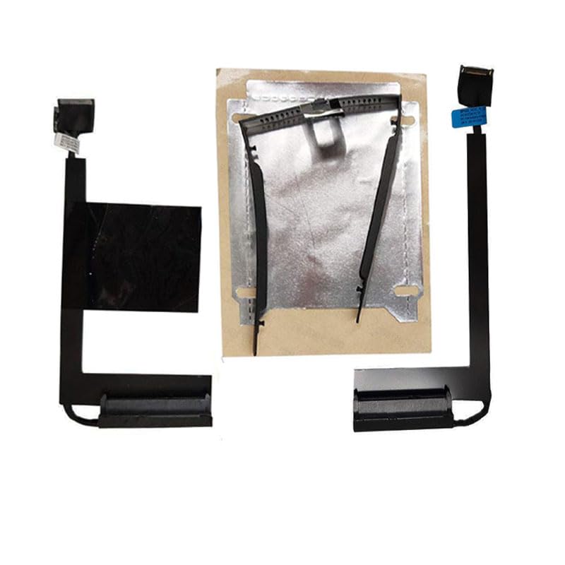 HUANMEFANG New 2.5" HDD Caddy Enclosure Bay Right &Left Side Hard Disk Drive Cable Connector + Sticker for Lenovo Thinkpad P50 P51 Compatible