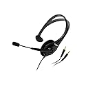 Williams Sound MIC 044 2P Noise-Cancelling 2-Plug Headset Microphone, Black; Use with IC-2 Interpreter Console, PPA T27 Transmitter, PFM/PPA T46…