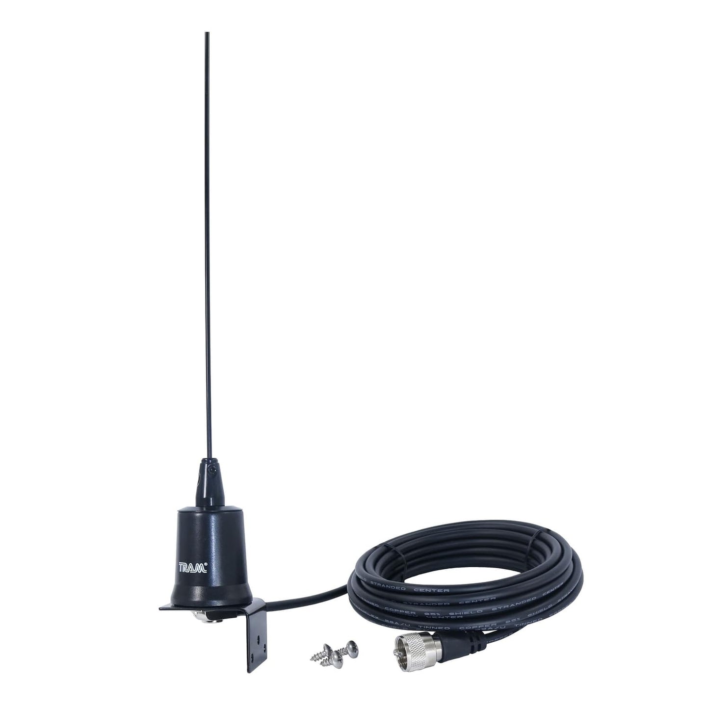 Tram Tunable 144MHz-174MHz Tunable VHF 3dBd Gain Trunk or Hole Mount Antenna Kit with PL-259 Connector
