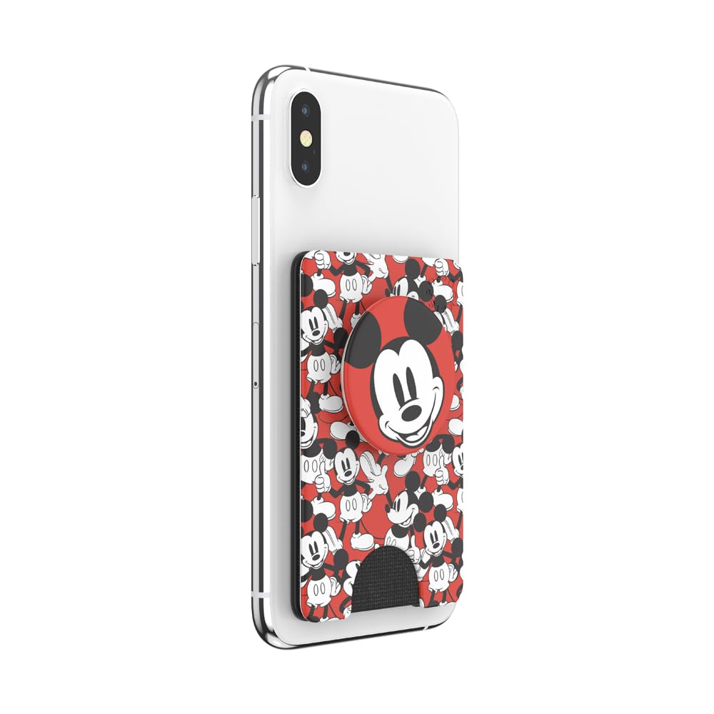 PopSockets Adhesive Phone Wallet and Card Holder with Grip, Disney - Mickey Classic