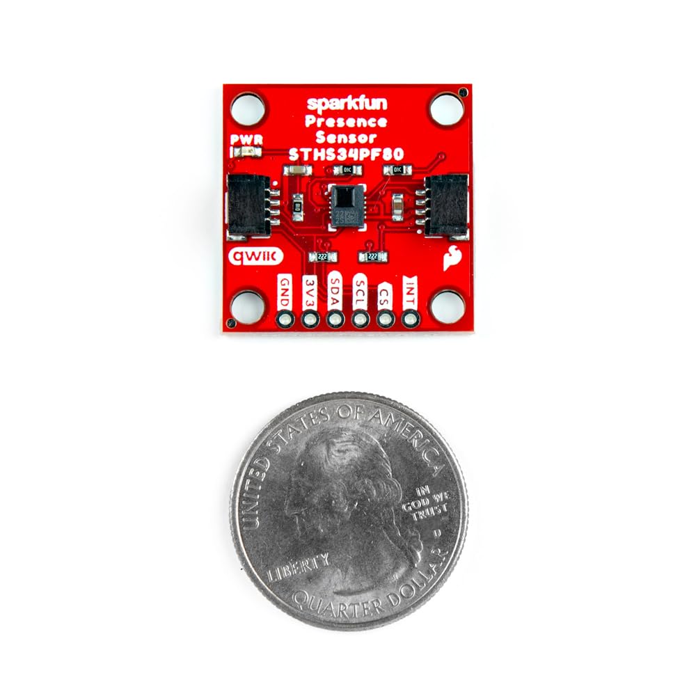 SparkFun Human Presence and Motion Sensor - STHS34PF80 (Qwiic) Breakout Board Dimensions: 1" x 1"