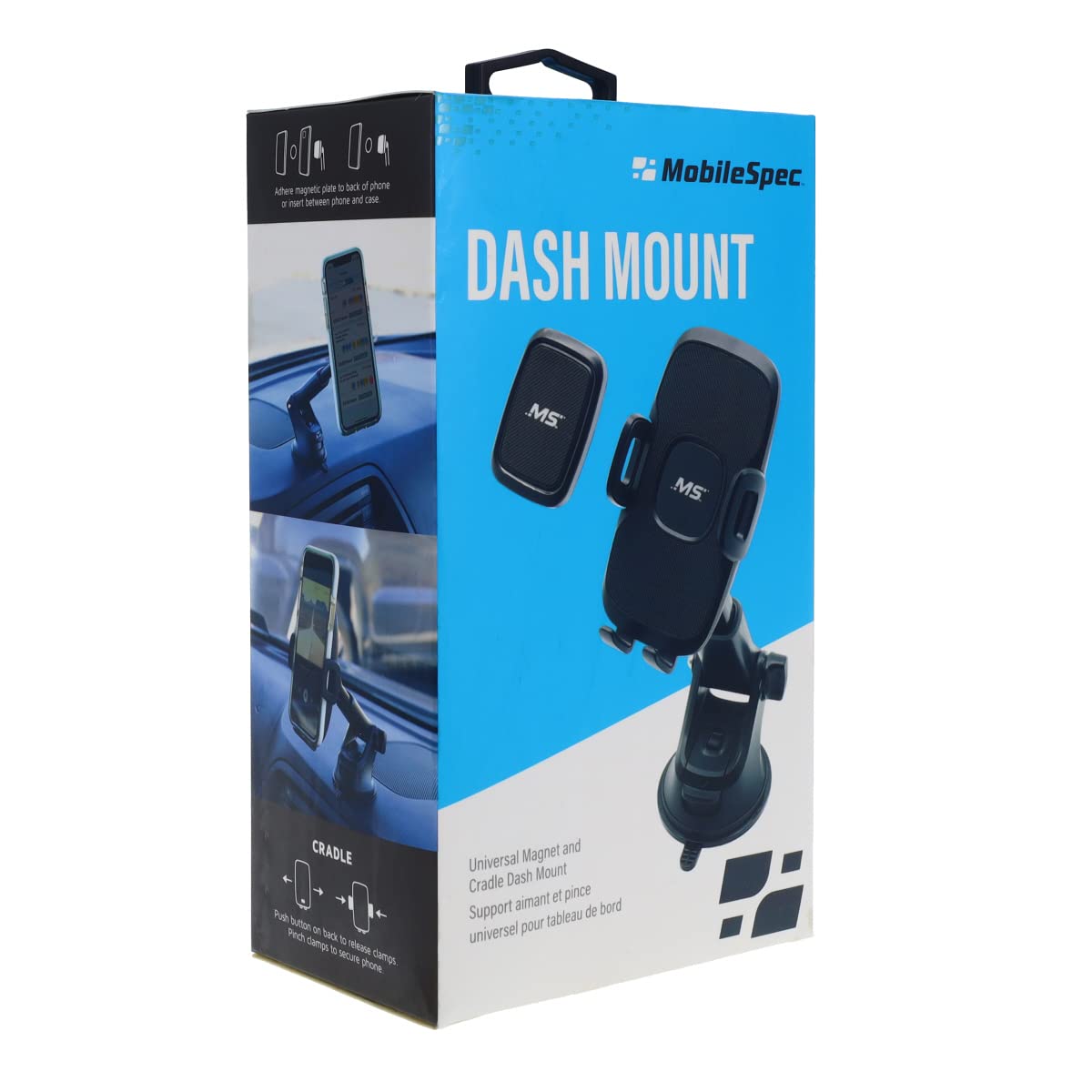 Mobile Spec MBM11102 Magnetic +Clip Dash Mount , Black
