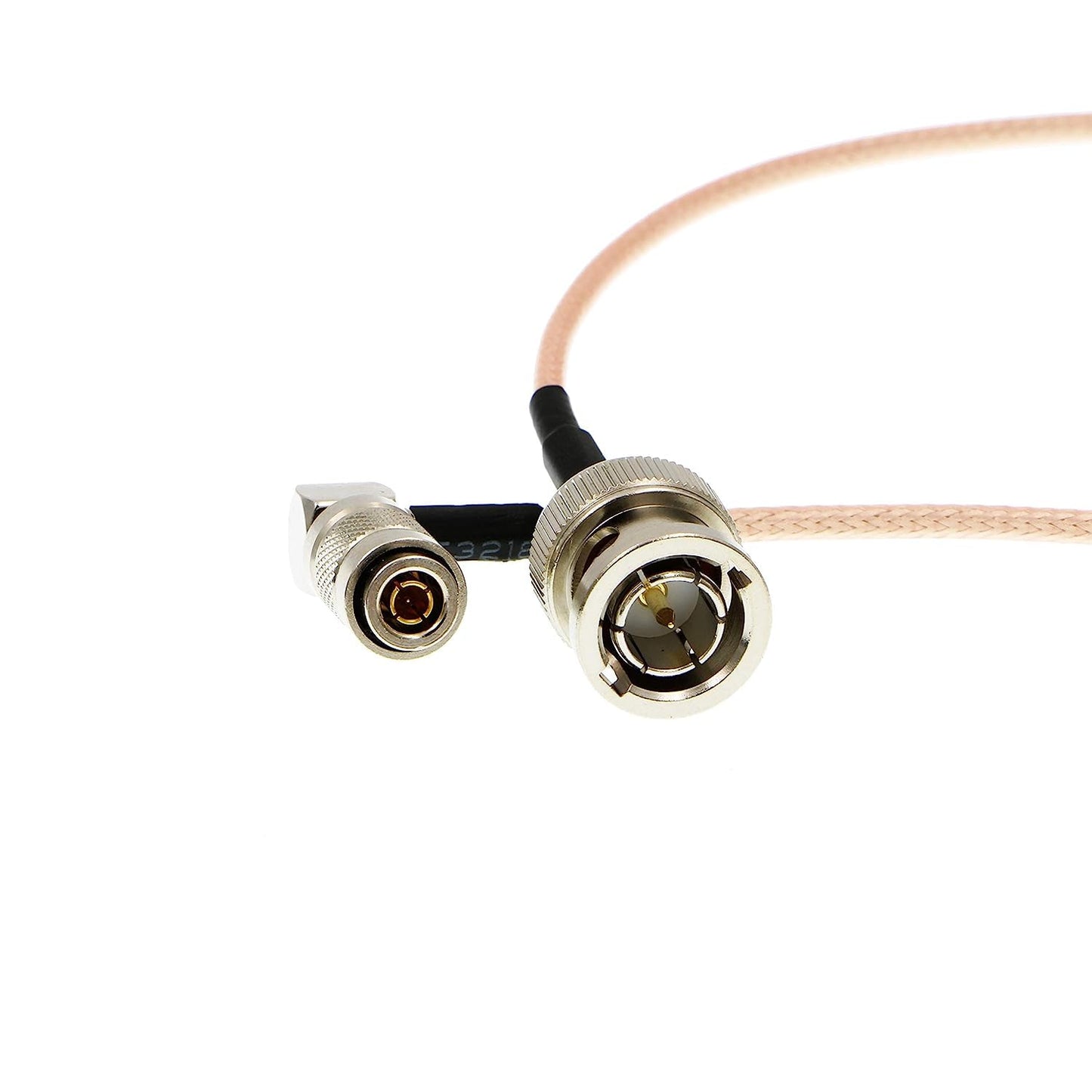 Uonecn Right Angle DIN 1.0/2.3 Mini BNC to HD SDI BNC RG179 RF Coaxial Cable Video Cable for Blackmagic HyperDeck Shuttle 75ohm