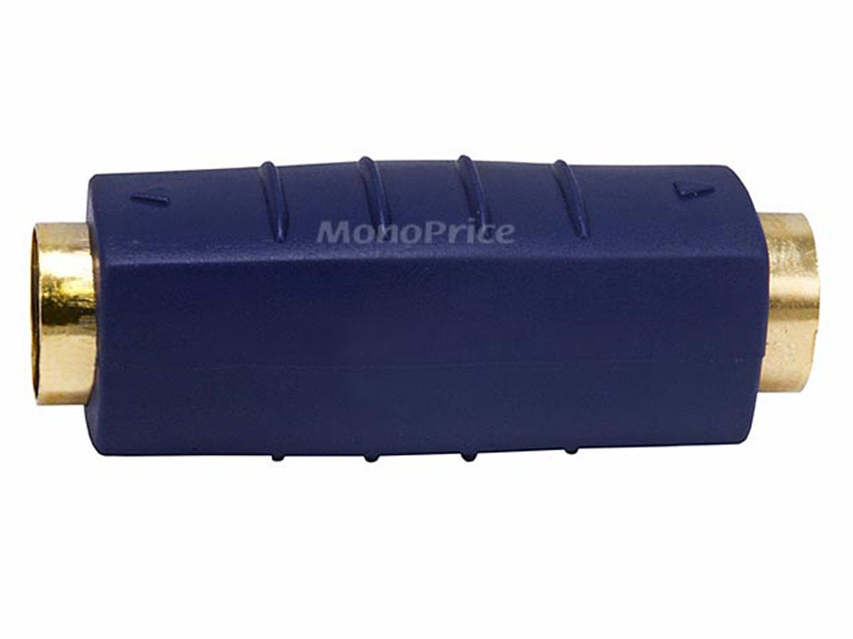 Monoprice 104118 S-Video Female to Female Coupler, Gold Plated