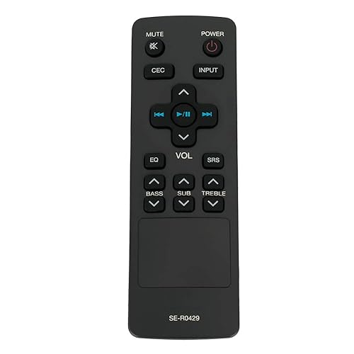 SE-R0429 ser0429 Sound Bar Replacement Remote Control Applicable for Toshiba Soundbar SBX4250 SBX4250KN SBX5065KU SBX1250 AH701014 SBX5065KC SBX5065