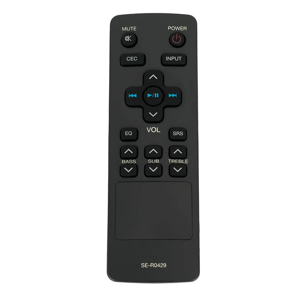 SE-R0429 ser0429 Sound Bar Replacement Remote Control Applicable for Toshiba Soundbar SBX4250 SBX4250KN SBX5065KU SBX1250 AH701014 SBX5065KC SBX5065