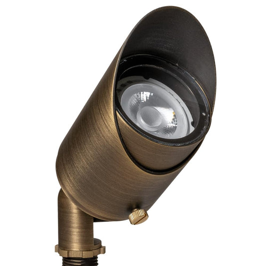 VOLT Top Dog 12V Cast Brass Outdoor Spotlight (Bronze) for Low Voltage Landscape Lighting of Yard, Lawn, Garden, Patio, Trees & House