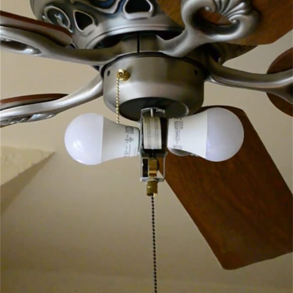 Ceiling Pull Chain Switch ZE-109M Zing Ear Metal Pull Chain Light Switch ON-Off Pull Chain Switch Ceiling Fan Lamp Light Switch (Black Bronze)