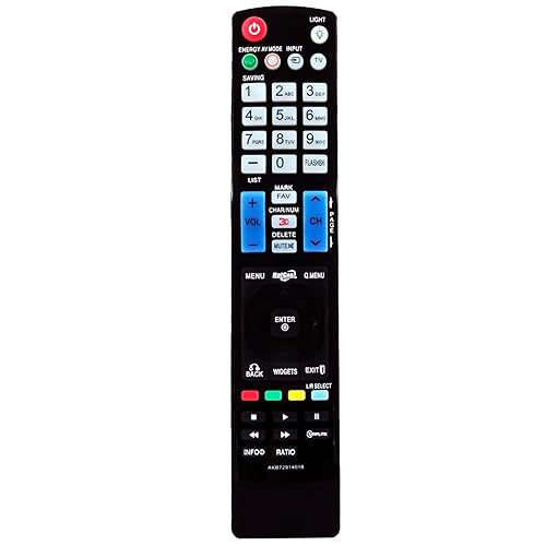 AKB72914018 Replaced Remote Control Compatible with LG LCD LED Plasma TV 32LD550 55LD650 42LE5400 47LE5500 32LE5400 46LD550 47LE5400 55LE5500 52LD550