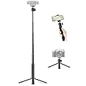 JCWINY 30" Tall Webcam Stand Tripod Extendable Desktop Tabletop Webcam Tripod Web camera Mount Aluminum Desk Tripods Stand for Logitech Brio Webcams