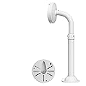 BeElion 11.8-23.6" Telescopic Adjustable J-Shaped Security Camera Mount - Wall & Ceiling Bracket for Dome CCTV Cameras, Universal Surveillance Cameras