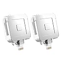 Lanyard Case for Square Reader for magstripe (with Lightning Connector), Square Reader Magstripe Case Holder, Transparent, 2pcs. by MirageCover.