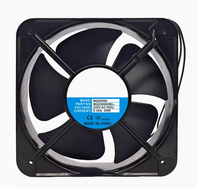 MQ20060HBL2 AC 220V 0.38A 60W 200x200x60mm 2-Wire Cooling Fan