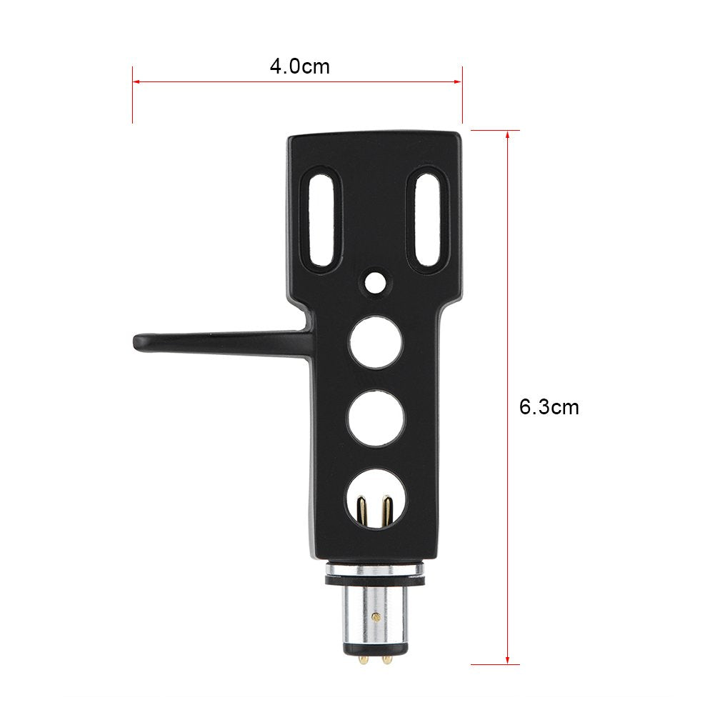 Universal Turntable Phono Headshell with Wires, Replacement Turntable Phono Headshell Mount Cartridge with Wires Replacement for Phono Cartridges