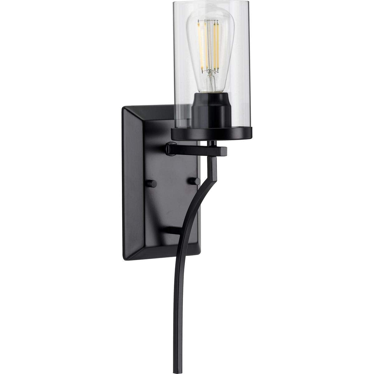Progress Lighting Lassiter Collection Black One-Light Wall Bracket