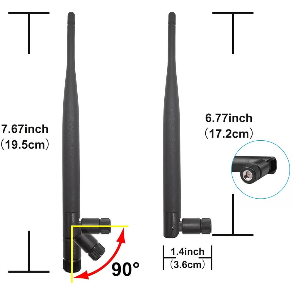 4G LTE Cellular Trail Camera Antenna 5dBi SMA Male Antenna Compatible with 4G LTE Hotspot Router AT&T MF279, Wireless Modem, Wireless Home Phone