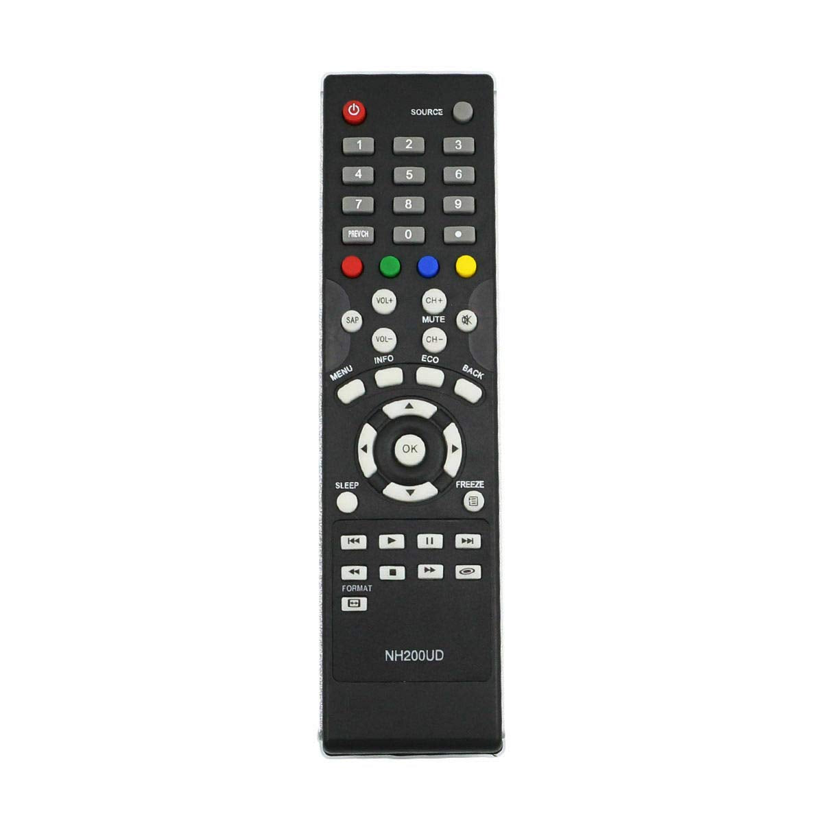NH200UD Replace Remote for Emerson Sylvania TV LC407EM1 LC320SS1 LC407SS1 LED