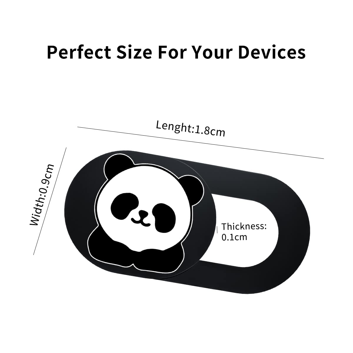 Webcam Laptop Camera Cover Slide, Cute Pattern Web Camera Cover, 0.02-Inch Ultra-Thin Fits for Laptop MacBook Pro iMac Air Computer Smartphones