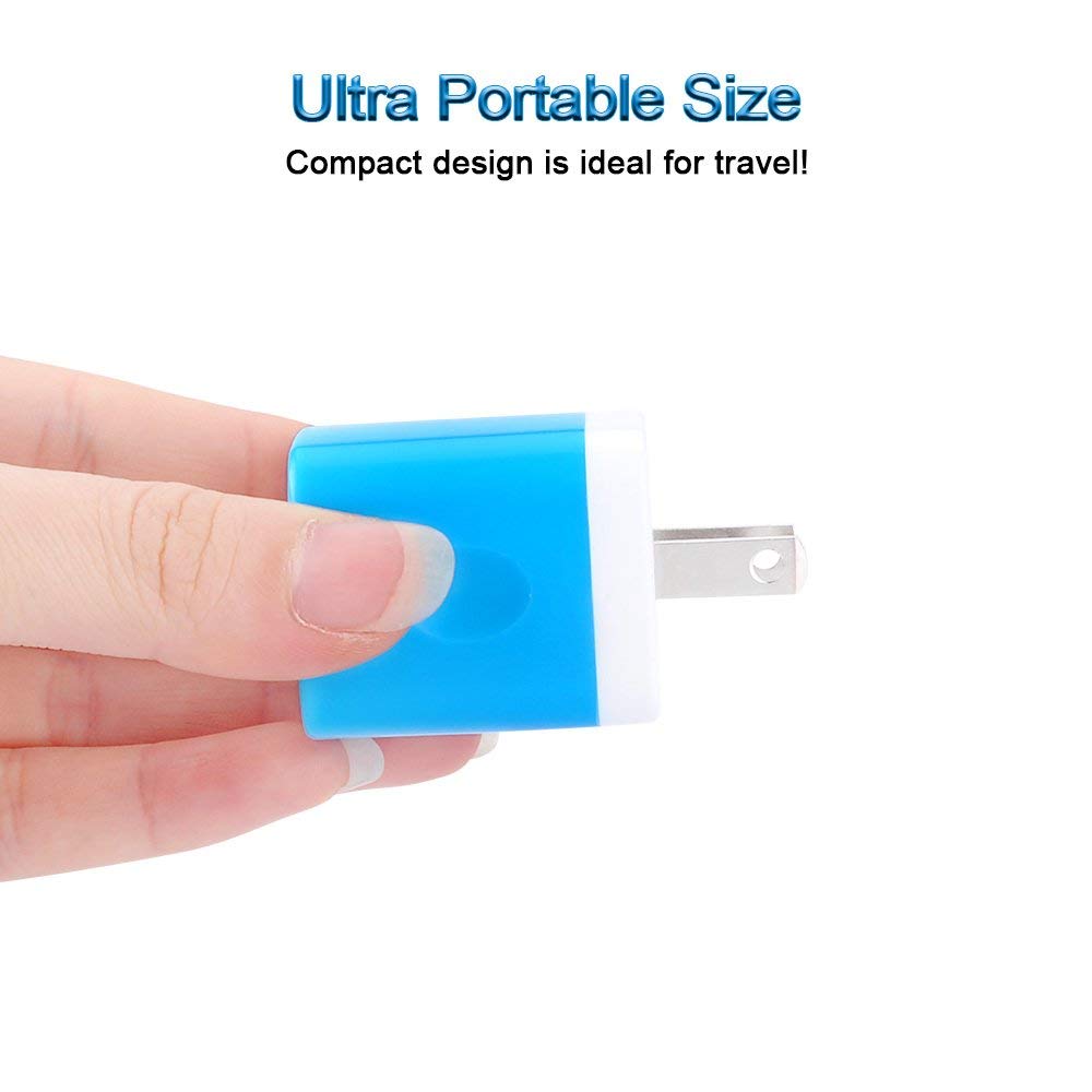 Plug USB Wall Adapter,USB Charger Box Fast Charging Block Cube,5V/2.1A Universal Power Adapter Travel Brick Base Compatible for Samusng Galaxy S26
