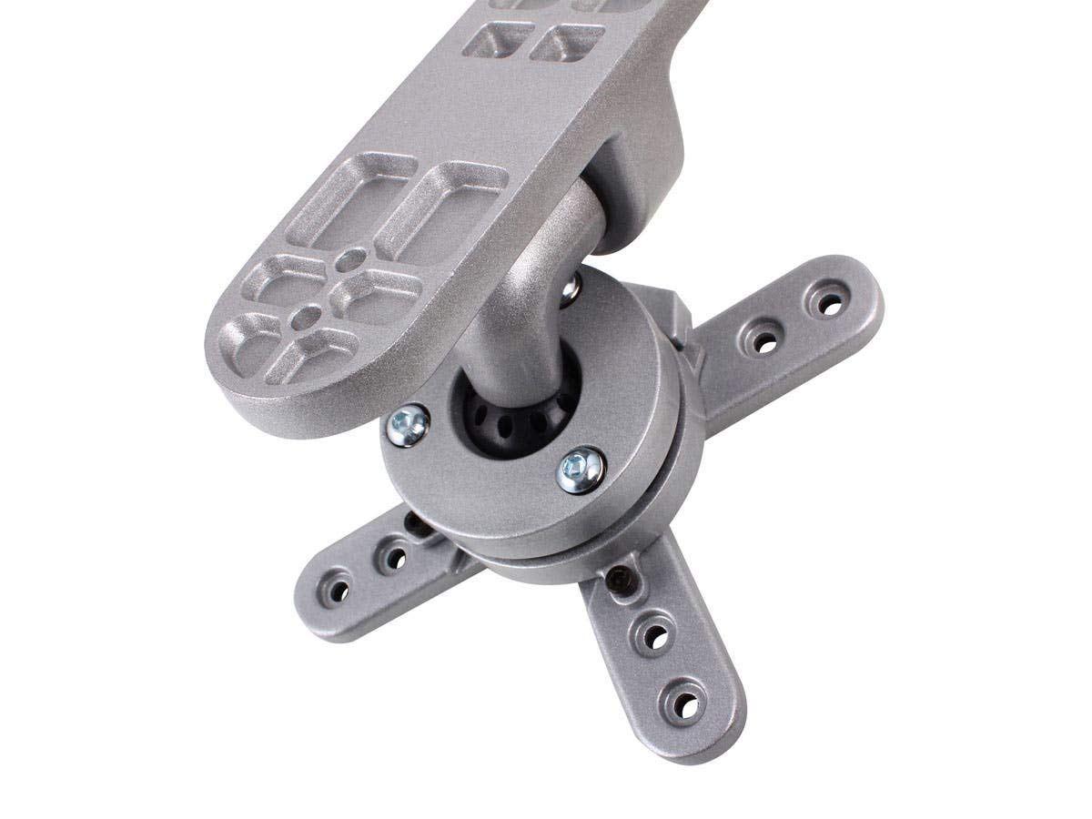 Monoprice Pivoting Tilt TV Wall Mount Bracket - for TVs 13in to 27in Max Weight 33lbs VESA Patterns Up to 100x100 Rotating UL Certified, Silver