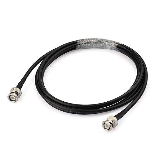 Bingfu BNC Male to BNC Male RG58 50 Ohm Coaxial Jumper Cable 2m 6.5 feet for CB Radio Amateur Mobile Ham Radio Police Scanner Patch Panel Rack Mount