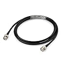 Bingfu BNC Male to BNC Male RG58 50 Ohm Coaxial Jumper Cable 2m 6.5 feet for CB Radio Amateur Mobile Ham Radio Police Scanner Patch Panel Rack Mount