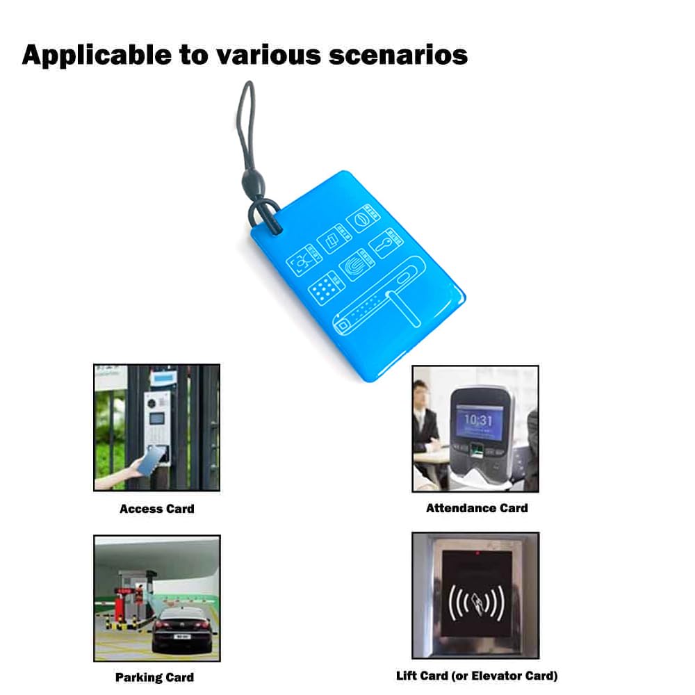 Writable 125kHz RFID Key Fob Proximity T5577 Fob Tag for RFID Writer Rewritable T5577 Universal (5 PCS)