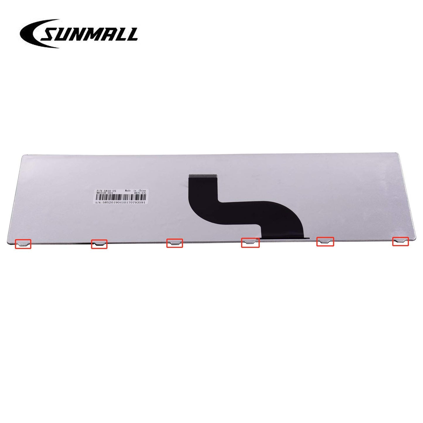 SUNMALL Laptop Keyboard Replacement Compatible with Acer Aspire 5253 5336 5551 5552 5733 5733z 5733z-4851 5742 5750 7551 5810 Series US Layout