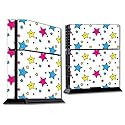 MightySkins Skin Compatible with Sony PS4 Console - Smiley Stars | Protective, Durable, and Unique Vinyl Decal wrap Cover | Easy to Apply, Remove,