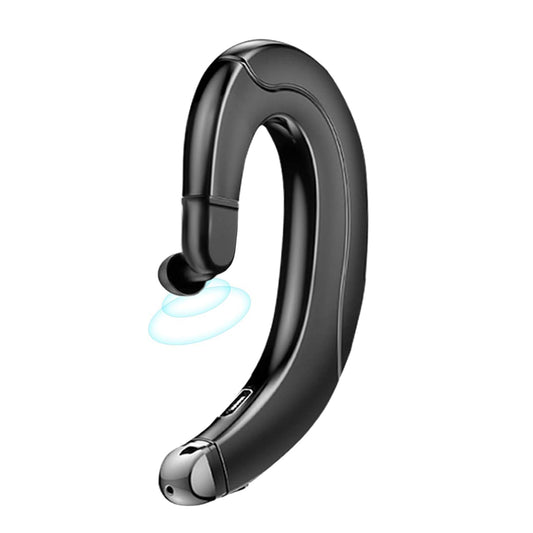 Ear Hook Bluetooth Headphone V5.0 with Mic, Painless Single Ear Wireless Headset 5 Hrs Playtime for Android Phones/iPhone X/8/7/6, Lightweight Non