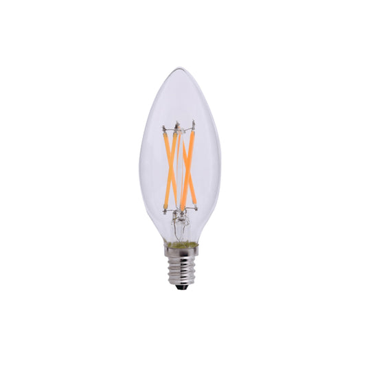 Goodlite C32 LED Chandelier Bulb, Torpedo Tip, 7W (80W Equal), Dimmable, 800 Lumens, Soft White 2700k, 15k Hours, Eco-Friendly, Ideal for Candelabra
