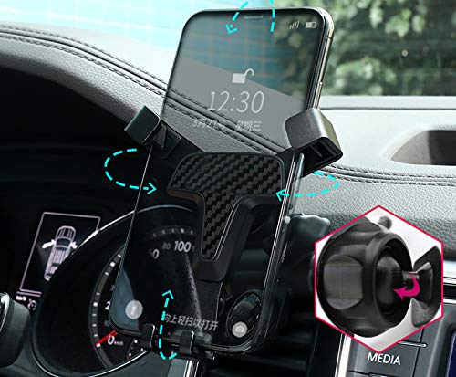ITrims Car Phone Holder for VW Atlas 2017-2023 - Universal Dashboard Mount with Adjustable Phone Stand - Compatible with Most Smartphones