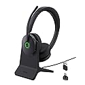 Yealink BH74 ANC Bluetooth Headset with Microphone for Hybrid Work, Microsoft Teams Premium Open Ofﬁce Certified Headsets with 6-mics Active Noise…