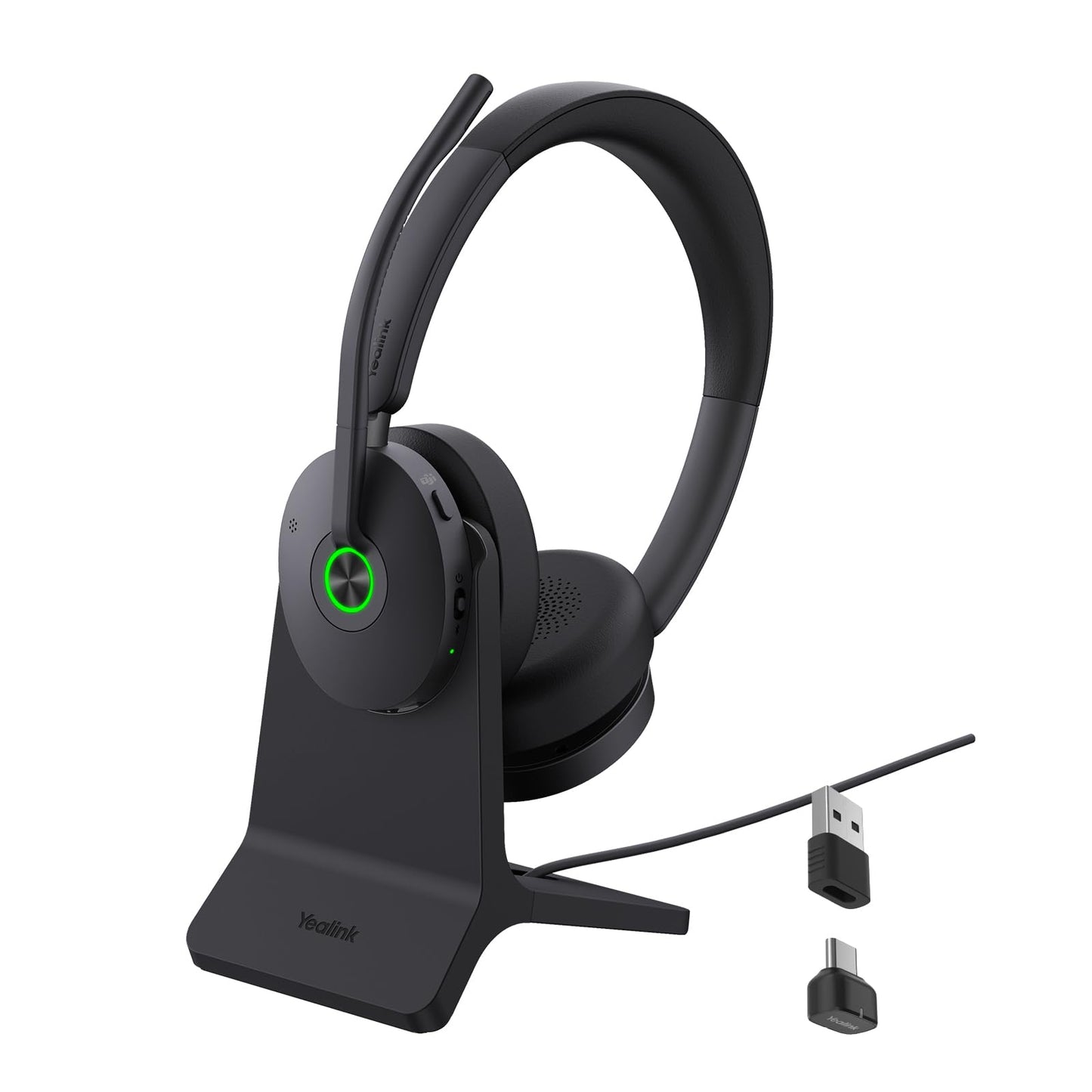 Yealink BH74 ANC Bluetooth Headset with Microphone for Hybrid Work, Microsoft Teams Premium Open Ofﬁce Certified Headsets with 6-mics Active Noise…