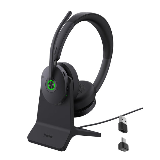 Yealink BH74 ANC Bluetooth Headset with Microphone for Hybrid Work, Microsoft Teams Premium Open Ofﬁce Certified Headsets with 6-mics Active Noise…