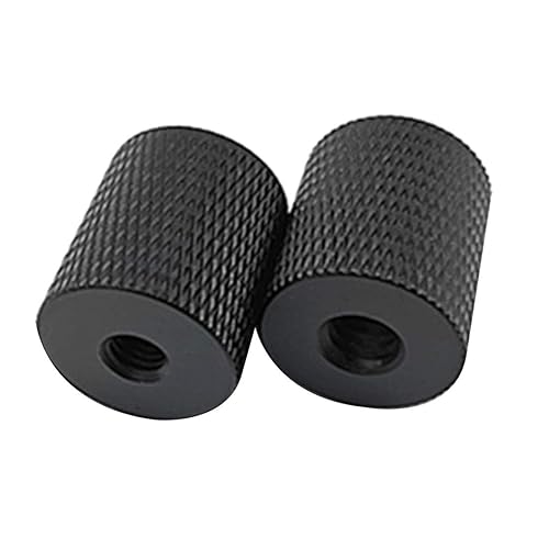 FEICHAO 2Pack Tripod Nut 1/4 Female to 1/4 M4 M5 M6 M8 Female Adapter Screw for Camera Tripod Gimbal Conversion Nut (1/4 to M5)