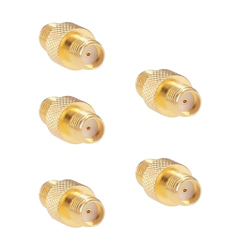 RFaha 5pcs Antenna Adapter SMA Female to Female Connector SMA Coupler Barrel Adapter Converter for Antenna Radio(F26-5)
