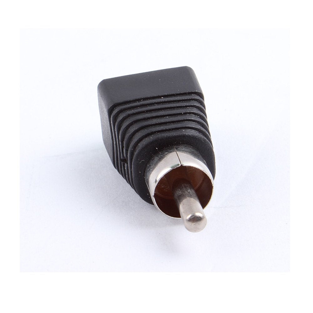 exgoofit RCA Male to AV Screw Terminal Adapter 20-Pack Phono Plug solderless Converter Audio Vedio Spearker Wire Connector, CCTV Application