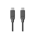 Monoprice Essentials USB-C to USB-C 2.0 Cable - 480Mbps, 5A, 26AWG, 4m (13.1 ft) Black