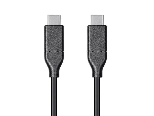 Monoprice Essentials USB-C to USB-C 2.0 Cable - 480Mbps, 5A, 26AWG, 4m (13.1 ft) Black