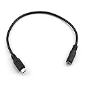 DGHAOP Micro USB Male to 3.5mm Female AUX Audio Wire Cord for Headset Adapter Active Clip Microphone