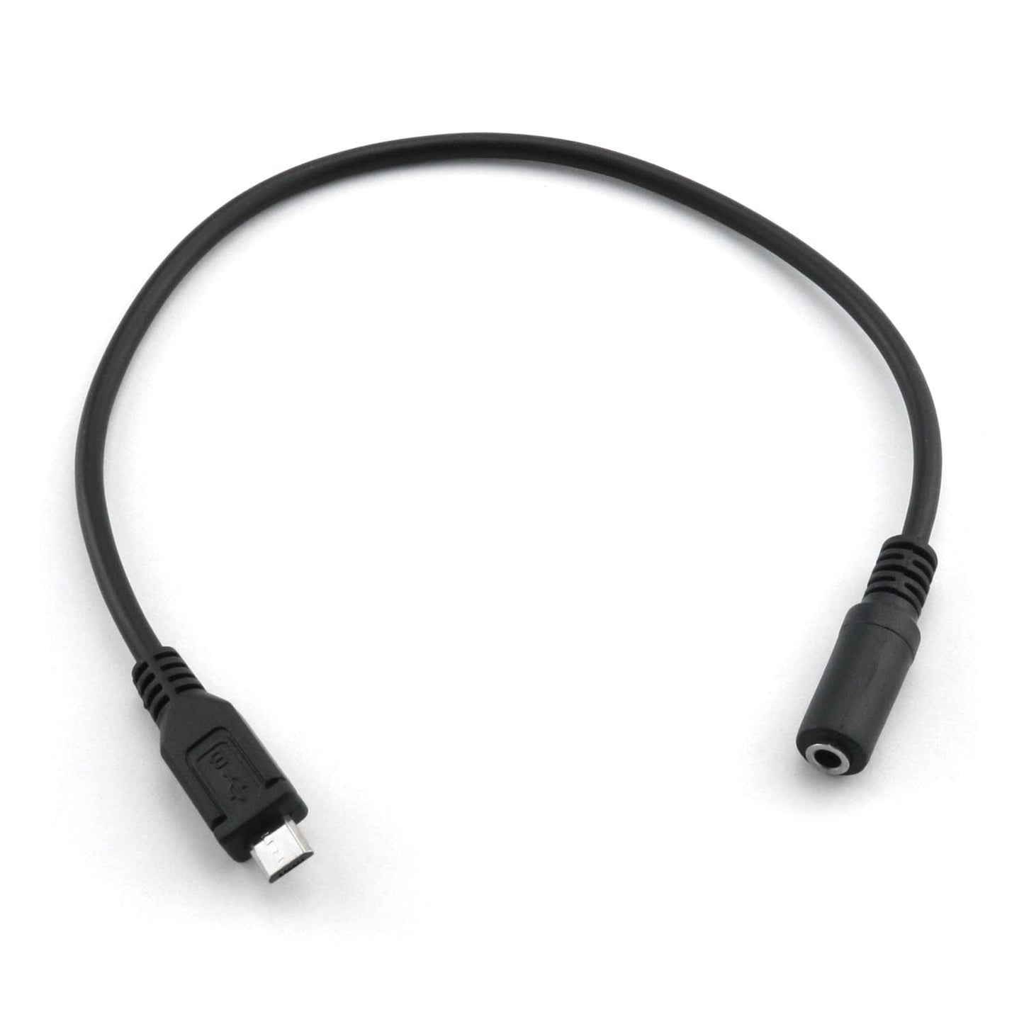 DGHAOP Micro USB Male to 3.5mm Female AUX Audio Wire Cord for Headset Adapter Active Clip Microphone