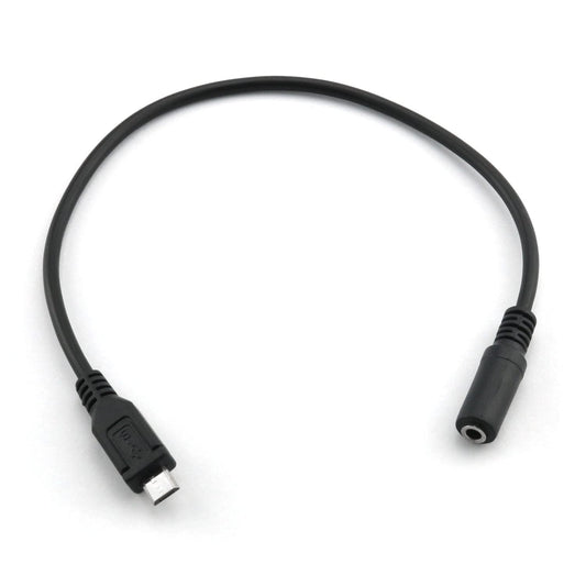 DGHAOP Micro USB Male to 3.5mm Female AUX Audio Wire Cord for Headset Adapter Active Clip Microphone