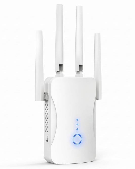 WiFi Extender Signal Booster - 2.4GHz WiFi Booster for Home, Covers Up to 9999 Sq. Ft, Easy Setup, Ethernet Port & Access Point, Stable Internet