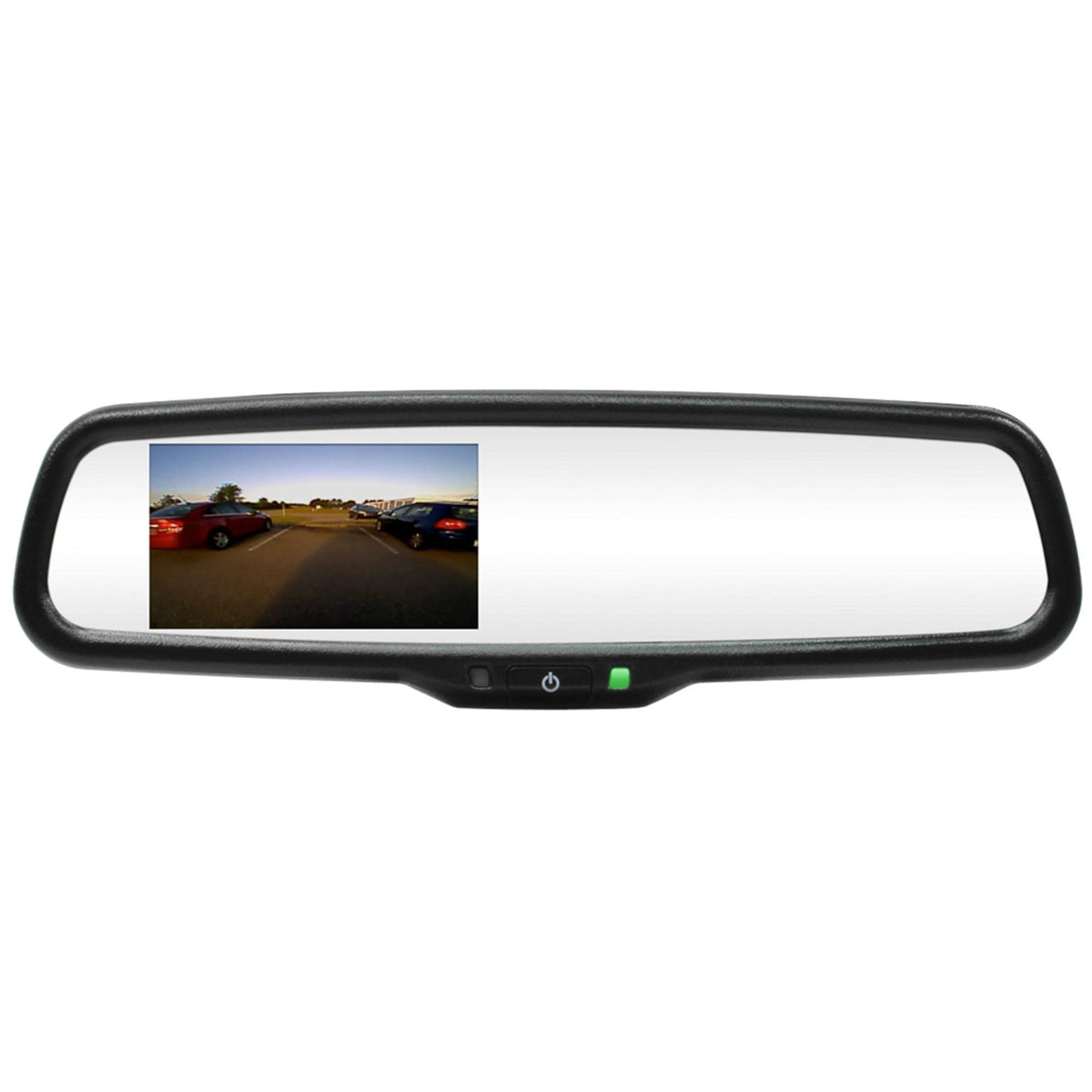 Rostra 250-8240 4.3" LCD Rearview Mirror with Two Video inputs & Quick-Touch