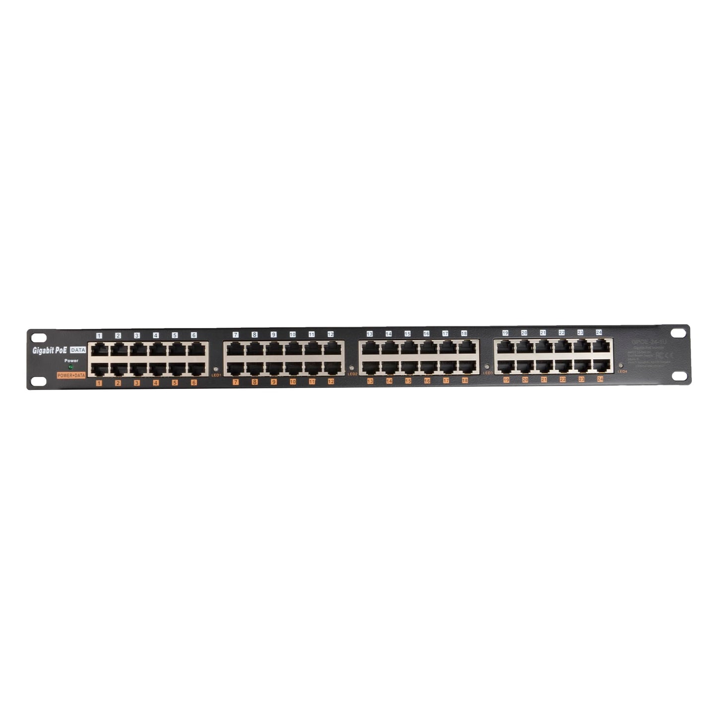 PoE Texas 24 Port PoE Injector - Multi-Port PoE Gigabit Rack Mount Midspan for IP Cameras, WiFi AP, Add Power Over Ethernet to Non-PoE Switch or